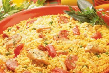 Receita jambalaya de arroz
