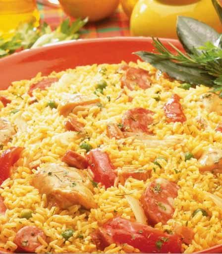 Receita jambalaya de arroz