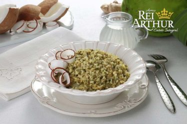 Receita de Arroz com gengibre e coco