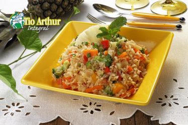 Receita Arroz Tailandês com abacaxi