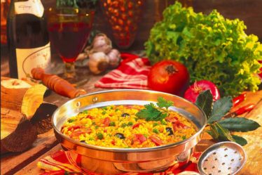 Receita de Arroz Colorido