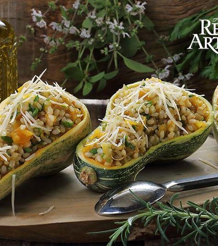 Receita de Risoto de Arroz Integral com abóbora