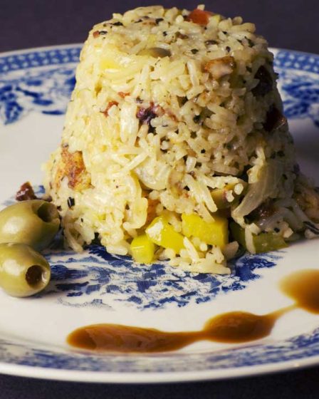 Arroz Frito com frango