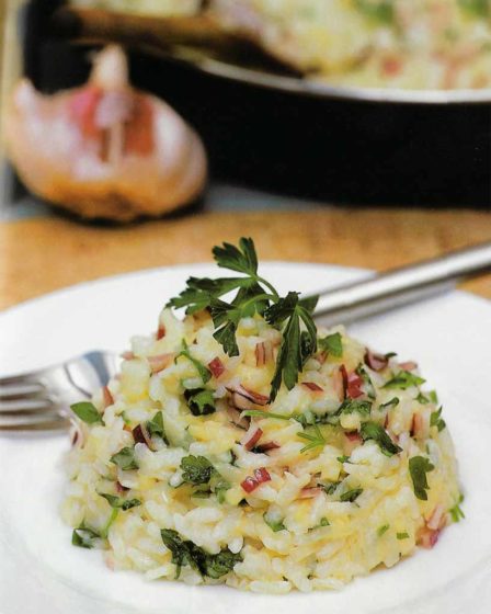 Receita Risoto com quatro queijos