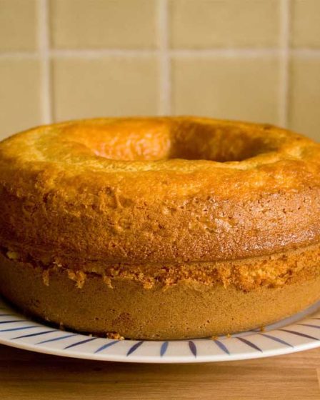 Bolo de arroz cru sem farinha