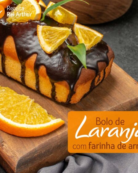 Bolo de laranja com farinha de arroz