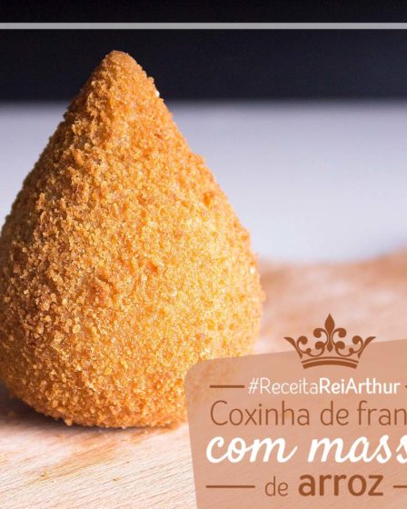 Receita Coxinha de Frango com massa de arroz