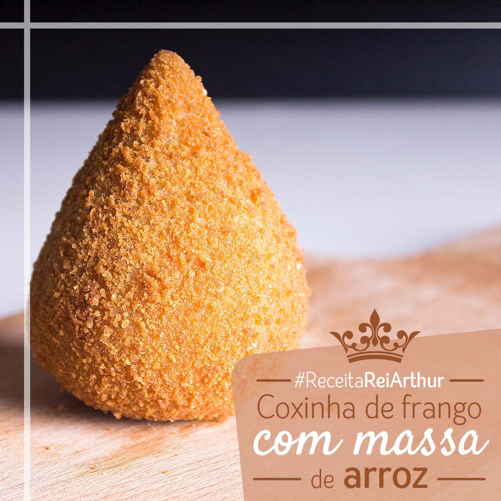 Receita Coxinha de Frango com massa de arroz
