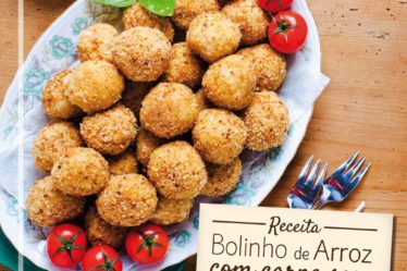 Receita de bolinho de arroz com carne seca e queijo coalho