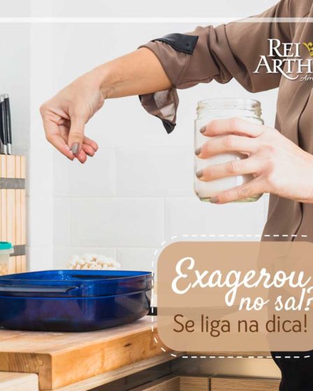 Dica de como consertar o excesso de sal na comida