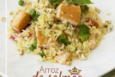 Receita Arroz de Salmão Especial Dia das mães