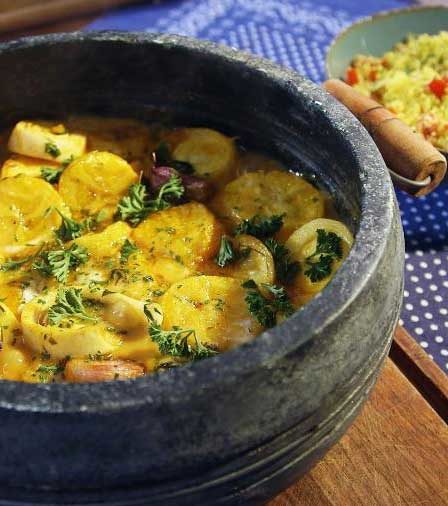 Receita de moqueca de banana