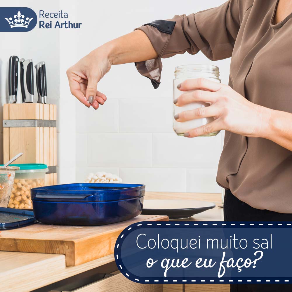 Como tirar o sal em excesso da comida Como tirar o sal em excesso da comida