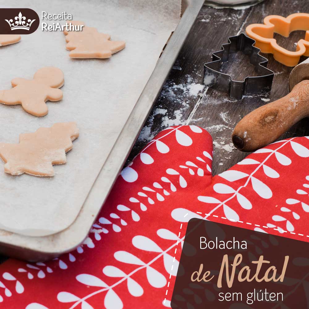 Receita Bolacha de Natal sem glúten