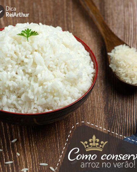 Como conservar arroz no verão