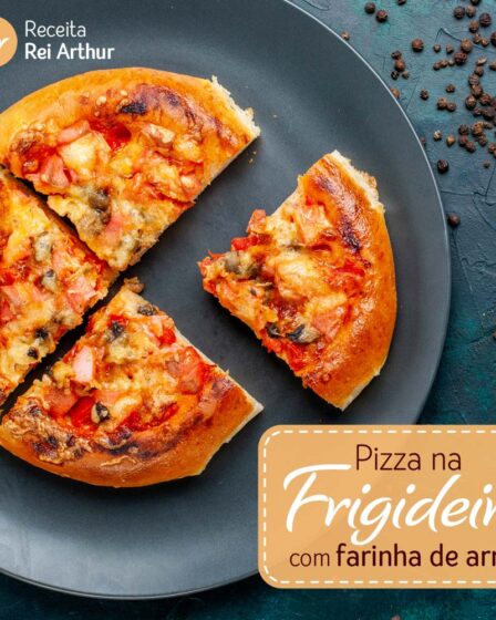 Pizza na Frigideira com farinha de Arroz