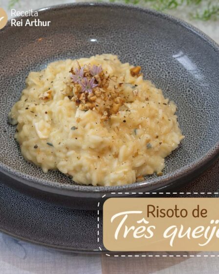 Risoto de três queijos