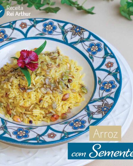 Receita Arroz com sementes