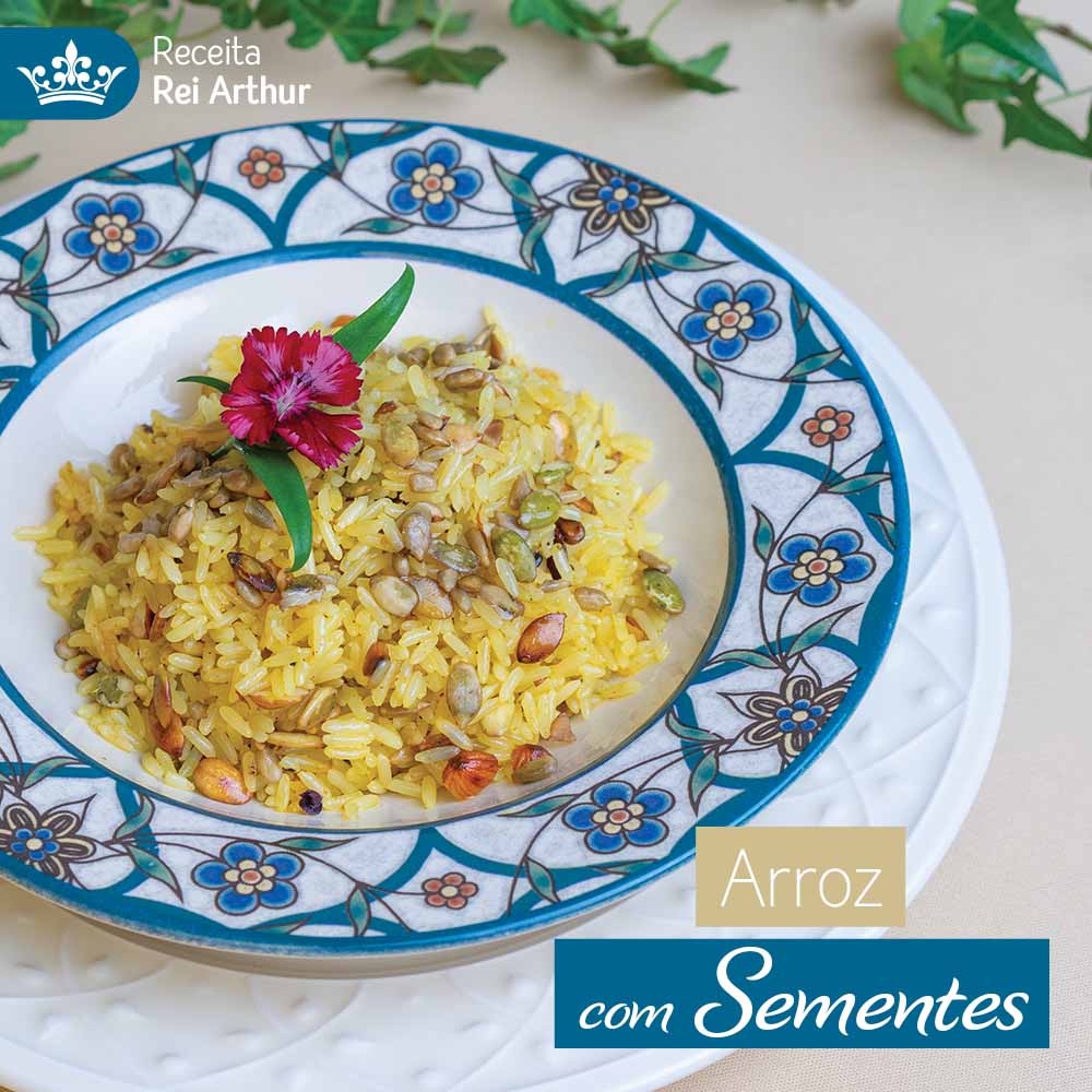 Receita Arroz com sementes Receita Arroz com sementes