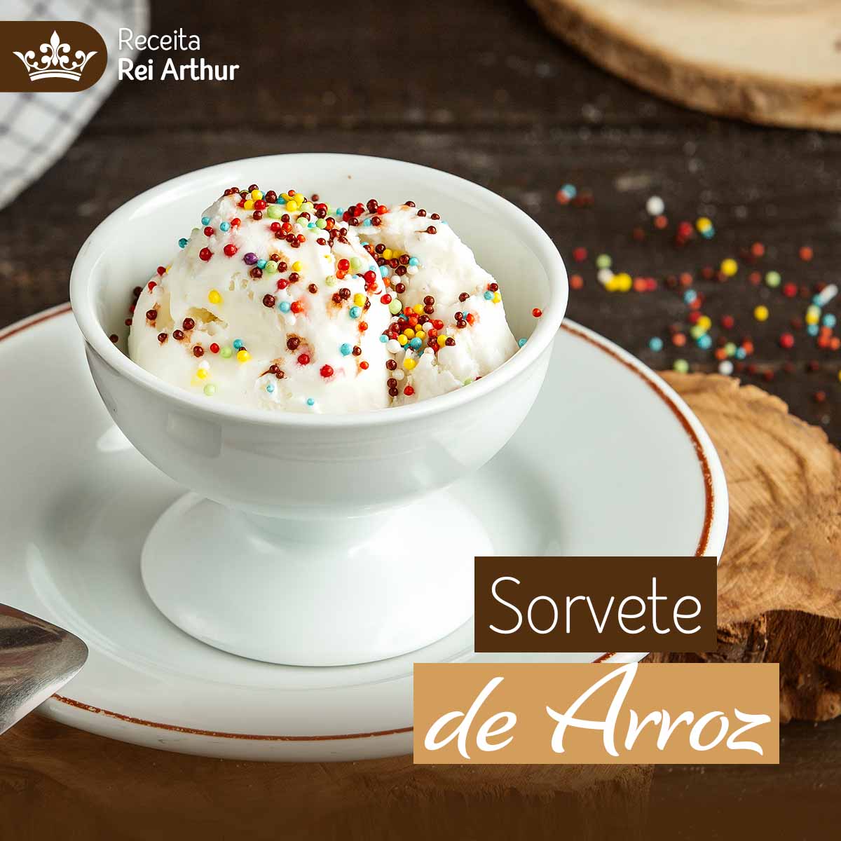 Receita sorvete de arroz