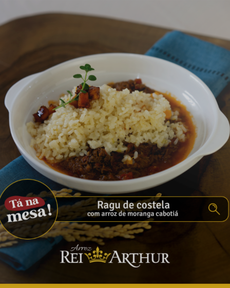 Ragu de costela com arroz de moranga cabotiá