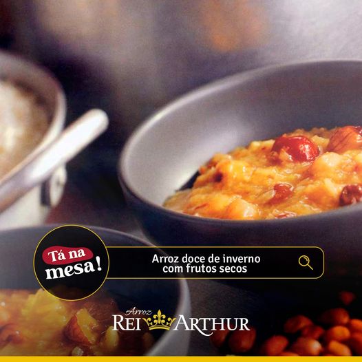 Arroz doce de inverno com frutos secos