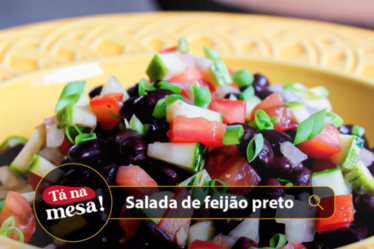 Salada de feijão preto