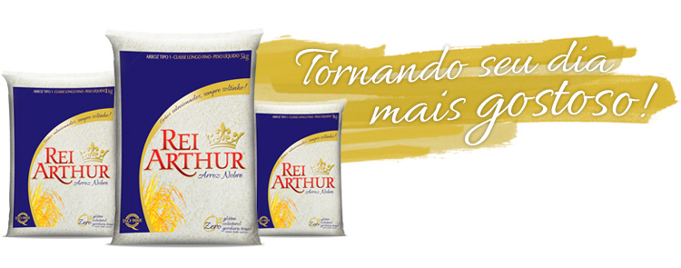 Conheça o Arroz Rei Arthur Arroz Nobre