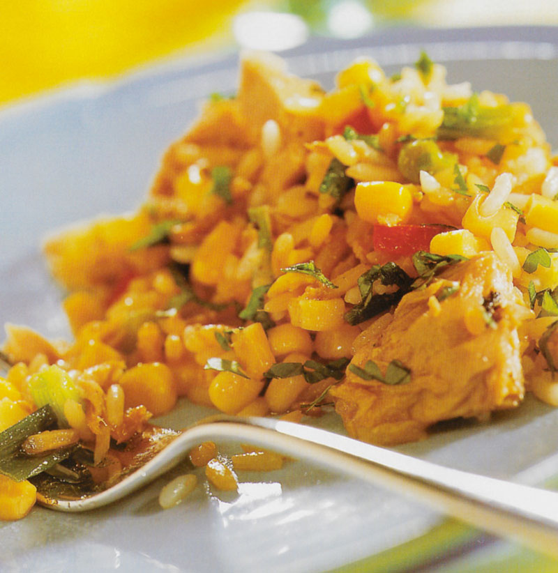 Receita com arroz Gladiador: Arroz com atum