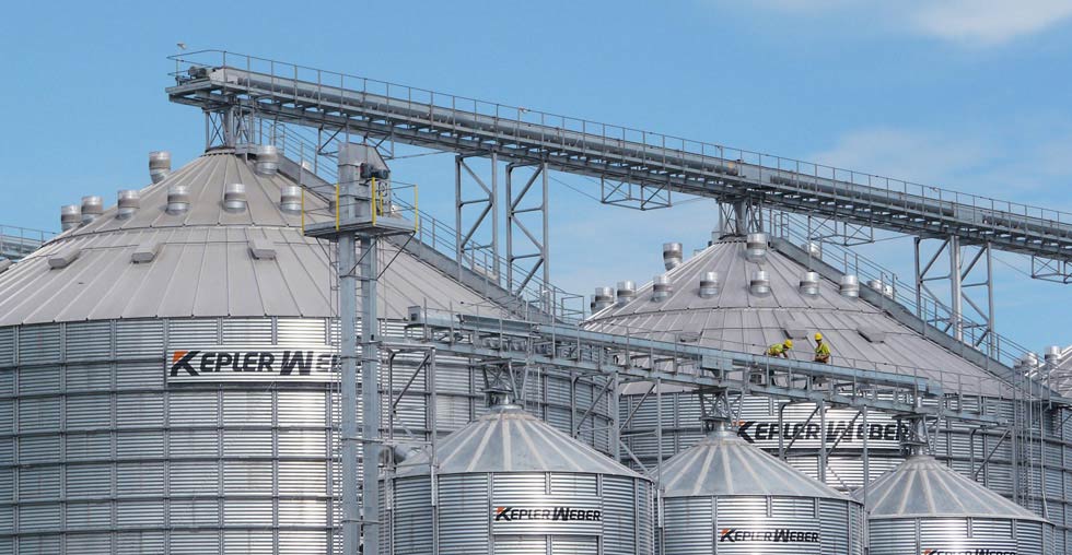 Silos para armazenagem de arroz